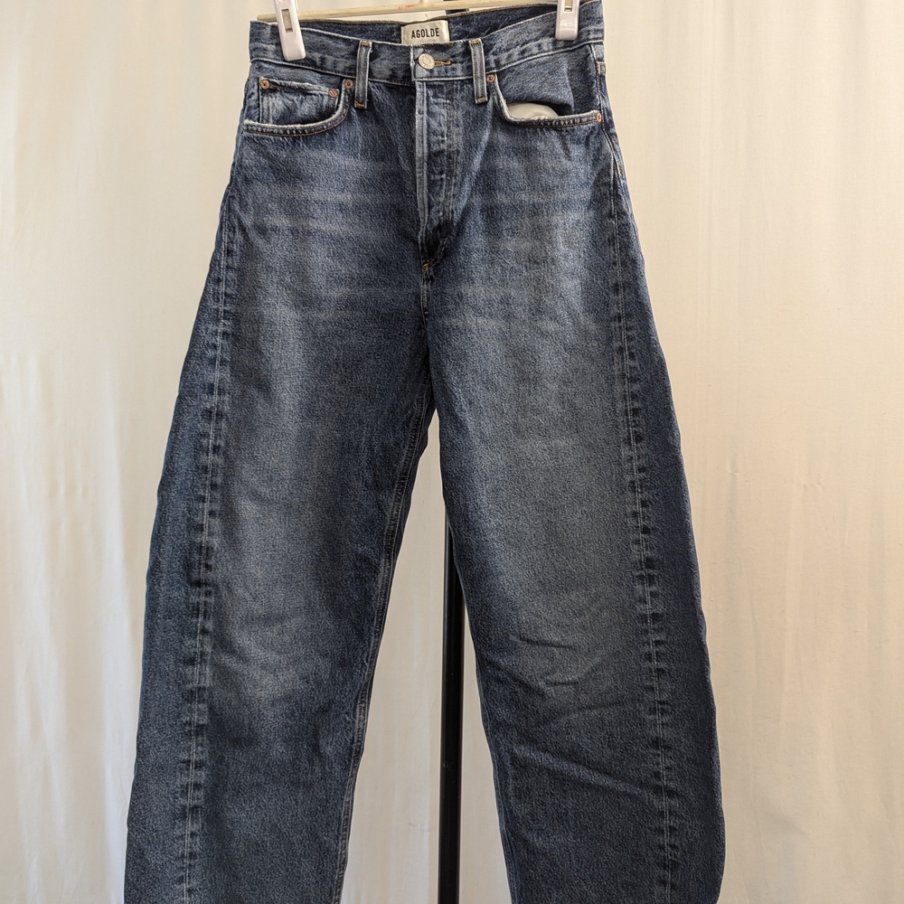 Agolde Luna Women's High RiseTapered Blue Jeans